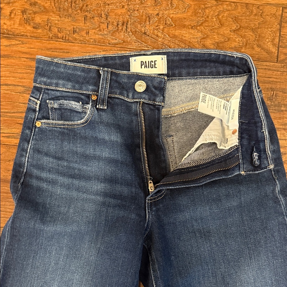 PAIGE Anessa Wide-Leg Ankle Jeans size 23 - Picture 4 of 4